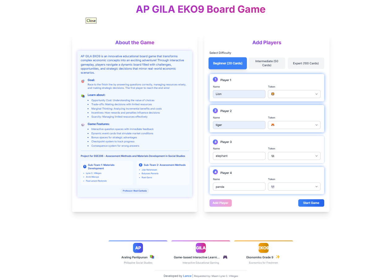 Student Quiz Quest App Project Screenshot