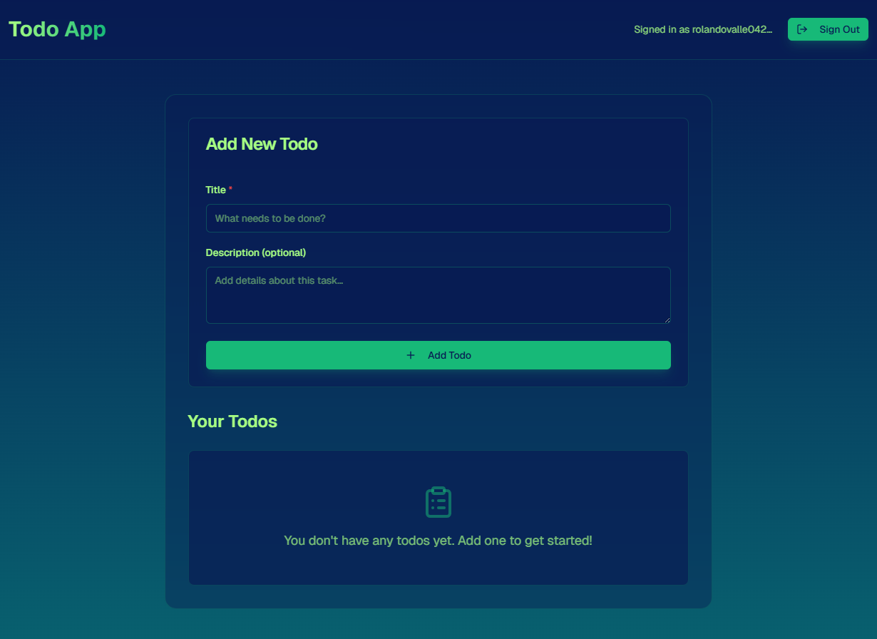 Todo list app Project Screenshot